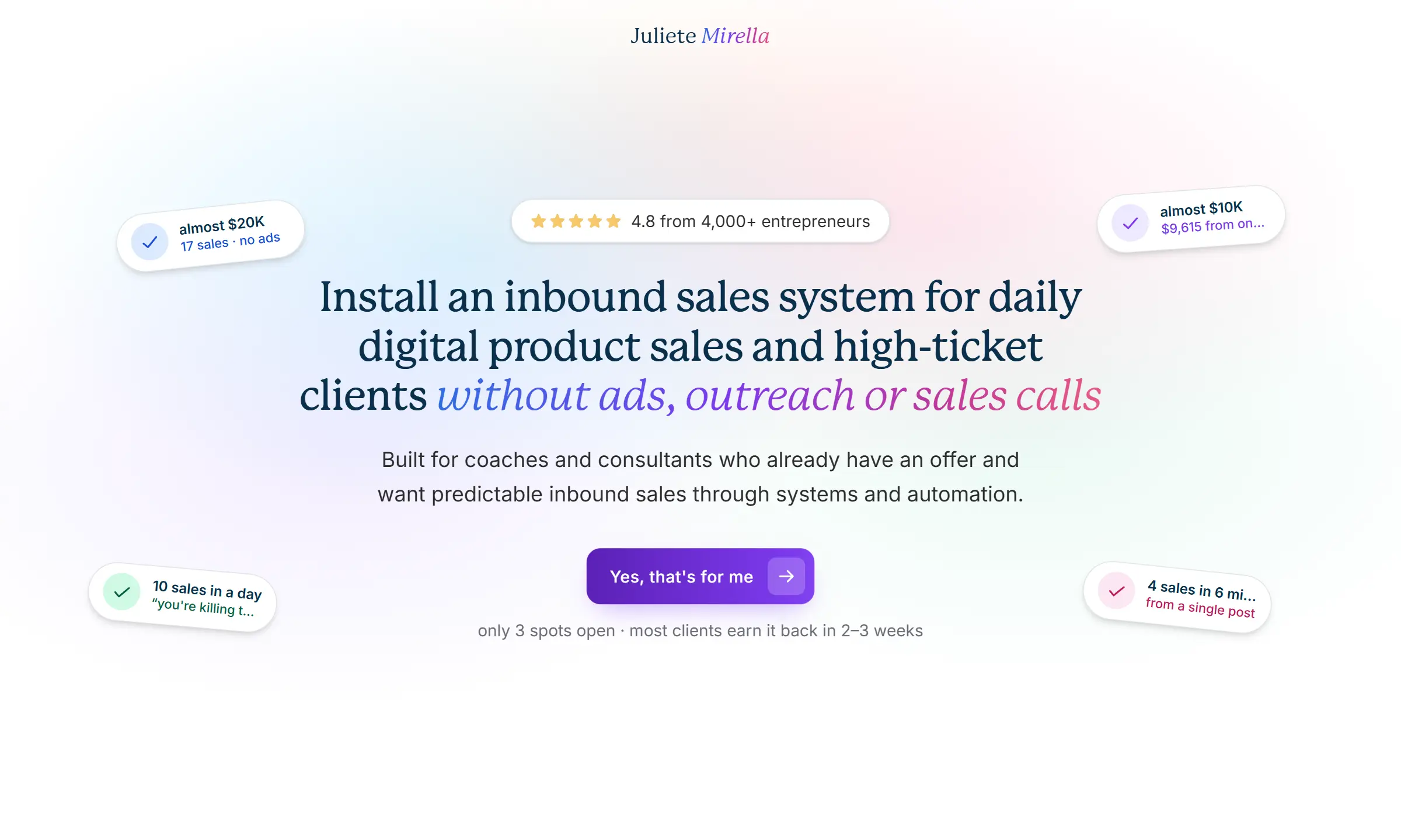 Juliete Mirella success story